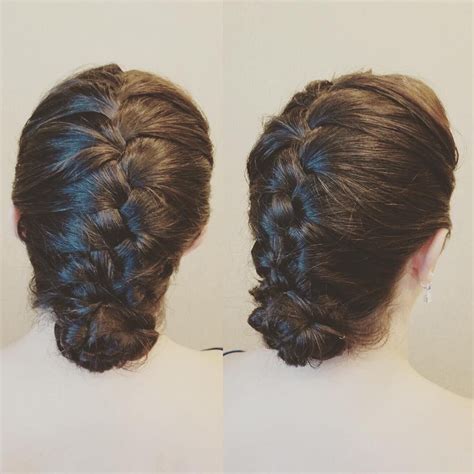 This French Braided Bun Hairstyle Is Perfect For A Formal Event Sock