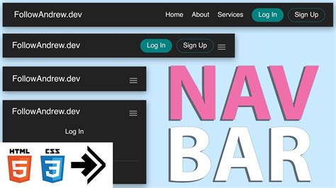 By selecting a package, an import statement will be added to the top of the javascript editor for this. Responsive Nav Bar Tutorial | HTML CSS JS Flexbox ...