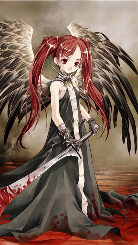 Anime Aquarian Age Angel Blood Dark Sword 720x1280 Phone Hd Wallpaper