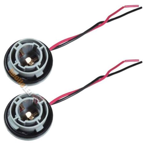2x 1156 7506 P21w Ba15s 7527 Light Bulb Wire Wiring Harness Socket