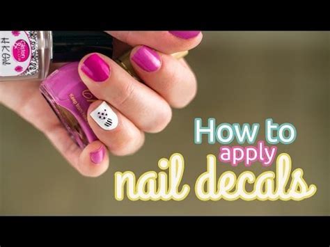 How To Apply Water Transfer Nail Decals Youtube