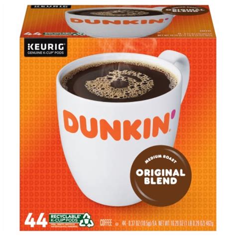 Dunkin Original Blend Medium Roast K Cup Coffee Pods 44 Ct Kroger