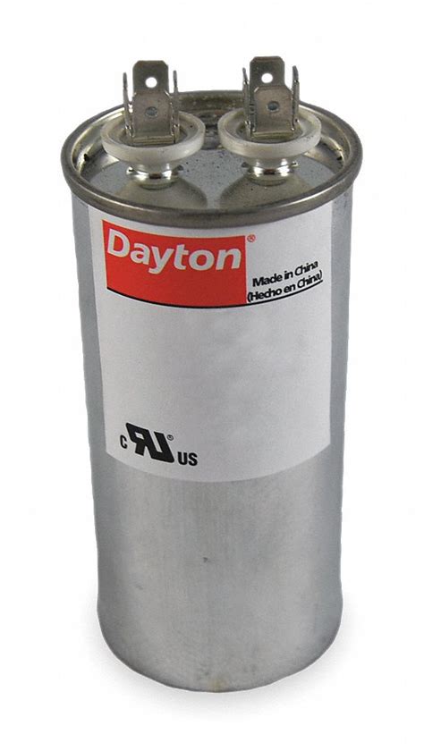 Dayton Motor Run Capacitor Round 440v Ac 40 4 716 In Overall Ht