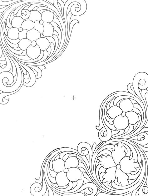 Printable Leather Floral Patterns