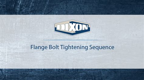 Flange Bolt Tightening Sequence Youtube