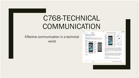 C768 Technical Communication Task Examples Wgu