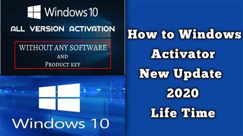 How To Activate Windows 10 Without Any Software Activate Windows For
