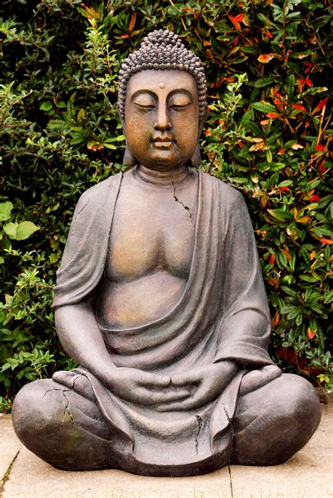 Buddha figuren für den garten. Buddhas für Garten und Terrasse Deko | Aequivalere