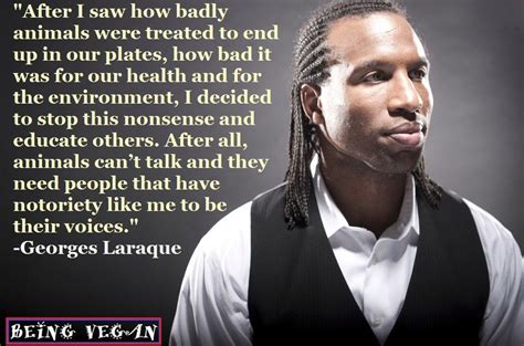 Georges Laraque Has Been Vegan Since 2009 And Has Narrated The French