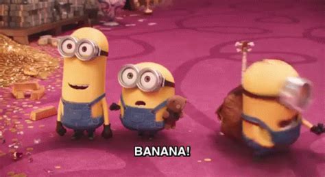 Banana Gif Banana Minions Despicable Me Discover Share Gifs