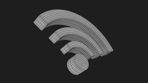 D Wifi Symbol Turbosquid