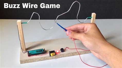 How To Make Amazing Buzz Wire Game At Home Electronic T Ideas