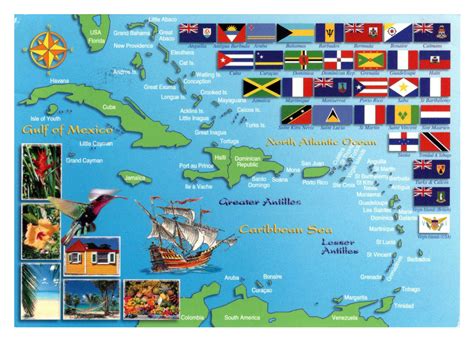 Map Of The Caribbean Countries