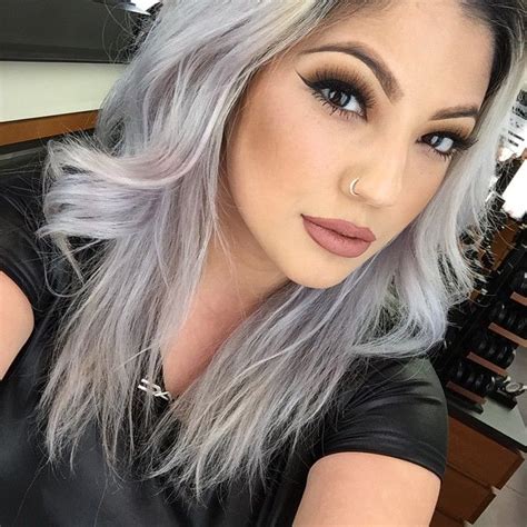 Fashion Style Silver Gray Hair Color So Beautiful