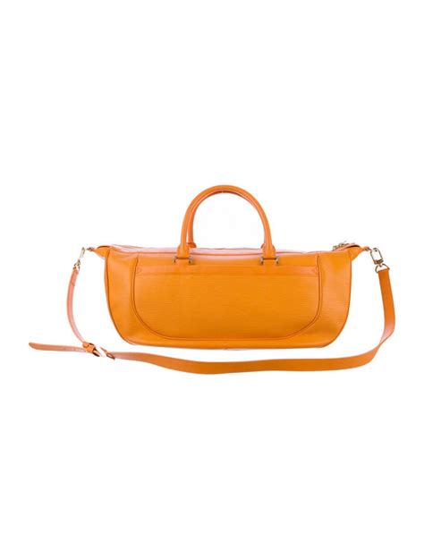 Rare Louis Vuitton Epi Orange Large Yoga Sport Bag Including Mat For Sale At 1stdibs