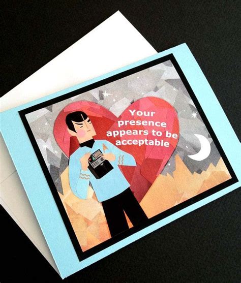 Star Trek Spock Valentines Day Card By Leaseapenny On