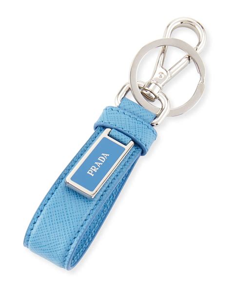 Prada Saffiano Logo Charm Key Chain | Prada handbags, Prada saffiano, Best wallet