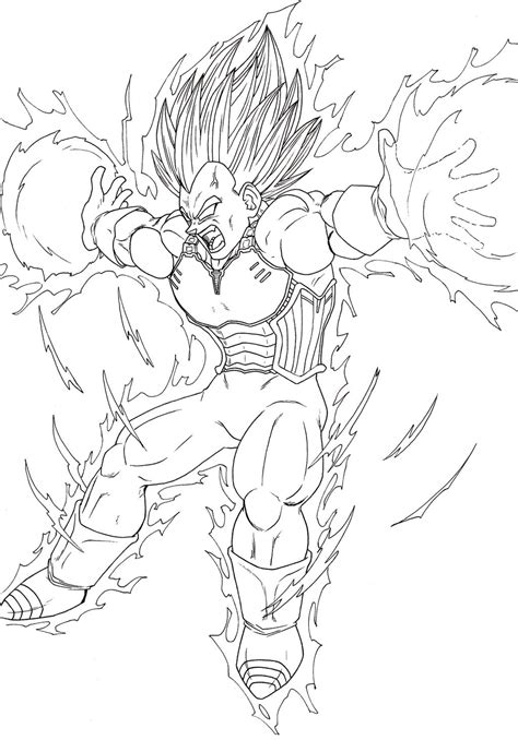 Majin Vegeta Coloring Pages Coloring Pages