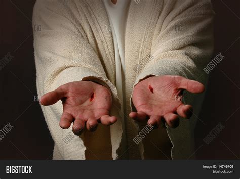 Hands Jesus Showing Image And Photo Free Trial Bigstock