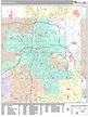 Grand Rapids Michigan Wall Map (Premium Style) by MarketMAPS - MapSales