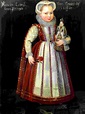 portrait of Louise Juliana of Orange-Nassau, aged 5/6, dated 1582, and ...