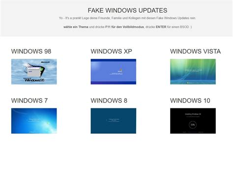 Fake Windows Update Screens Direkt Online Nutzen Chip