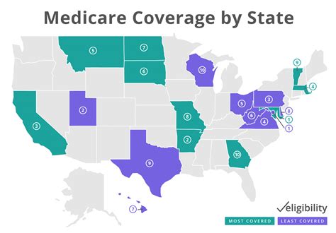 2017 Medicade Enrollment By State Map Map