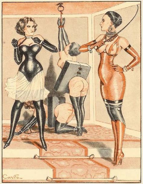 Vintage Latex Fetish Illustrations
