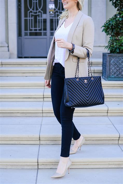 Cute Business Casual Outfit Ideas Chic Blazer Jeans And Heels