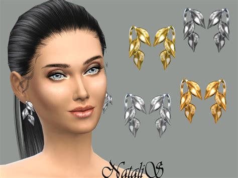 Flower Leaf Jewelry Sets Ts4 Leaf Jewelry Sets A P9 Sims4