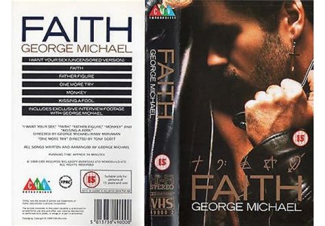 Faith George Michael 1988 On Cmv United Kingdom Vhs Videotape