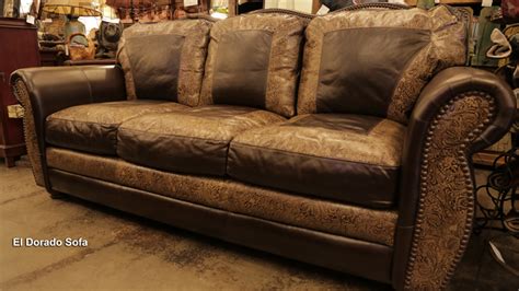 Best made leather recliner sofas; El Dorado 100% Hand Cut Top Grain Leather Sofa Made In USA ...