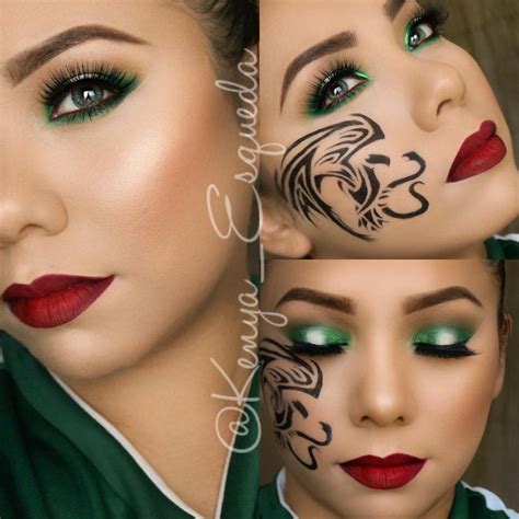 mexican flag inspired makeup in 2023 makeup inspiration colorful eye makeup eye makeup