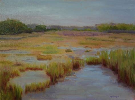 Florida Wetlands Painting Wetland Landscape