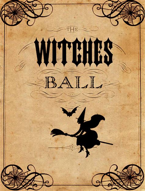 ✓ free for commercial use ✓ high quality images. Vintage Halloween Printable - The Witches Ball - The ...