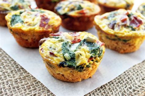 Spinach And Mushroom Quiche Cups Recipe Flapjacked
