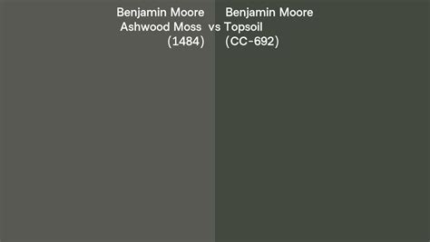 Benjamin Moore Ashwood Moss Vs Topsoil Side By Side Comparison