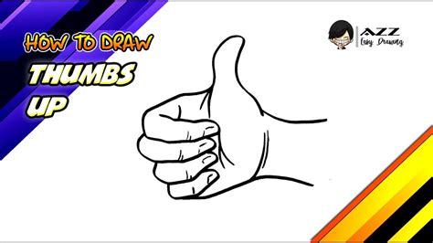 How To Draw Thumbs Up Step By Step Youtube