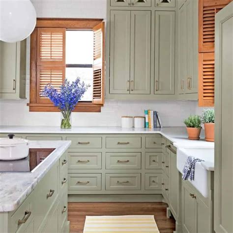 The Best Sage Green Paint Colors For Cabinets In