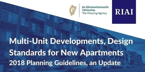 Multi Unit Developments Design Standards For New Apartments 2018