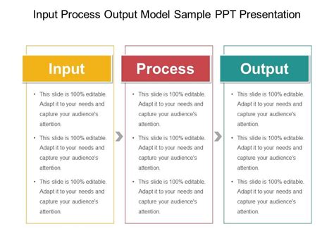 Input Process Output Model Sample Ppt Presentation Templates