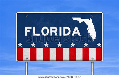 Florida Road Sign Stock Illustration 283831427 Shutterstock