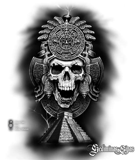 Pin By Alejandro Luna On Calaveras Aztec Tattoo Designs Aztec