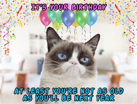 Grumpy Cat Says Happy Birthday At Least Youre Not As Old As You Will