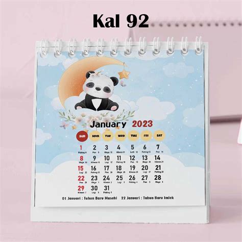 Jual Artomaringi Kalender Mini 2023 Kalender Meja 2023 Custom Kal92