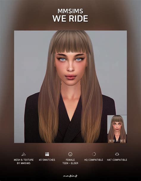 Sims 4 Hair We Ride By Mmsims The Game Eyelash V6 From • Downloads Vrogue