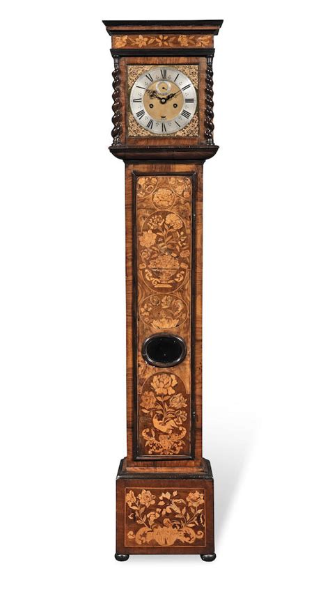 Bonhams A Late 17th Century Walnut And Inlaid Longcase Clock With 1025inch Dial Charles