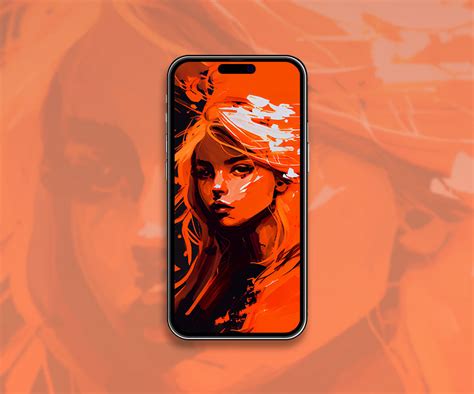Girl Orange Aesthetic Wallpapers Orange Wallpapers For Iphone