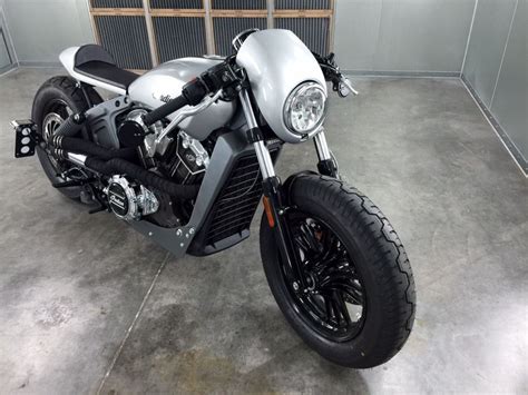 They can't think beyond the factory made café racers for them the only cafe racer is limited to re and for some triumph. 2015 Indian Scout Cafe Racer Custom for sale