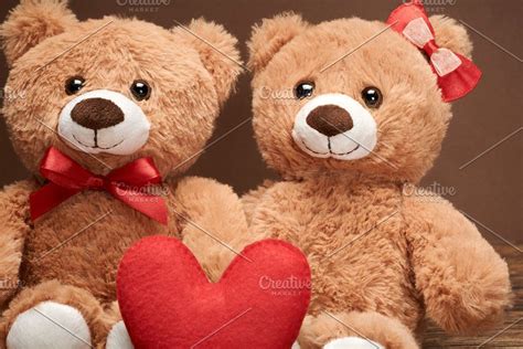 Teddy Bears Couple Love Heart Stock Photo Containing Bear And Teddy